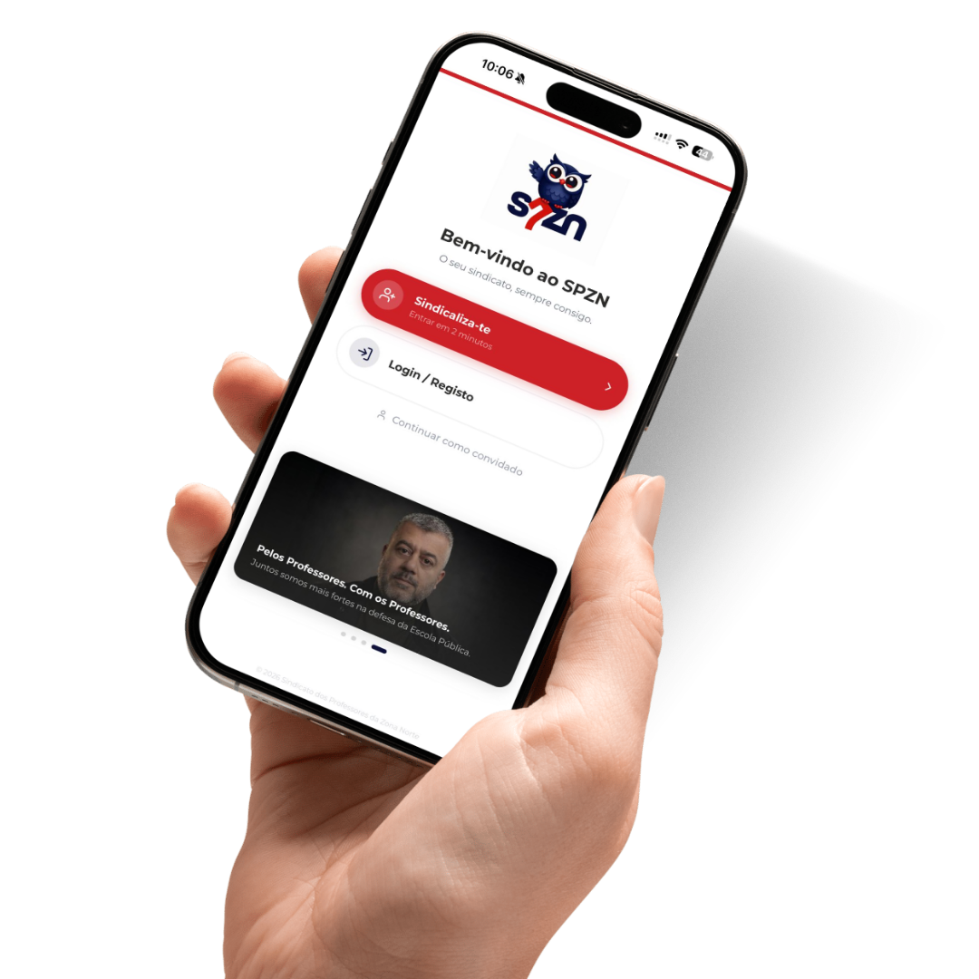 Nova WebApp do SPZN