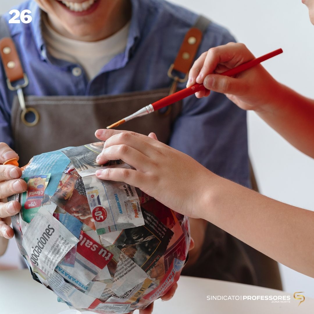 26 - PAPIER MACHÉ – UMA TÉCNICA PARA CONSTRUIR FORMAS TRIDIMENSIONAIS - (Regime E-learning)