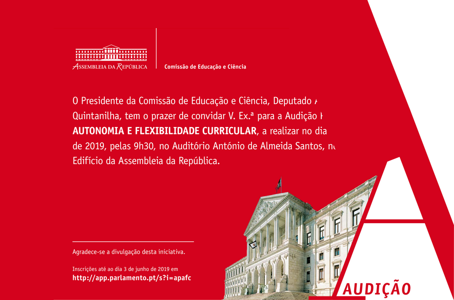 Audição Pública sobre a temática da autonomia e flexibilidade curricular - 5 de junho de 2019