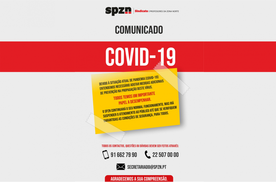 Comunicado SPZN - 13/03/2020