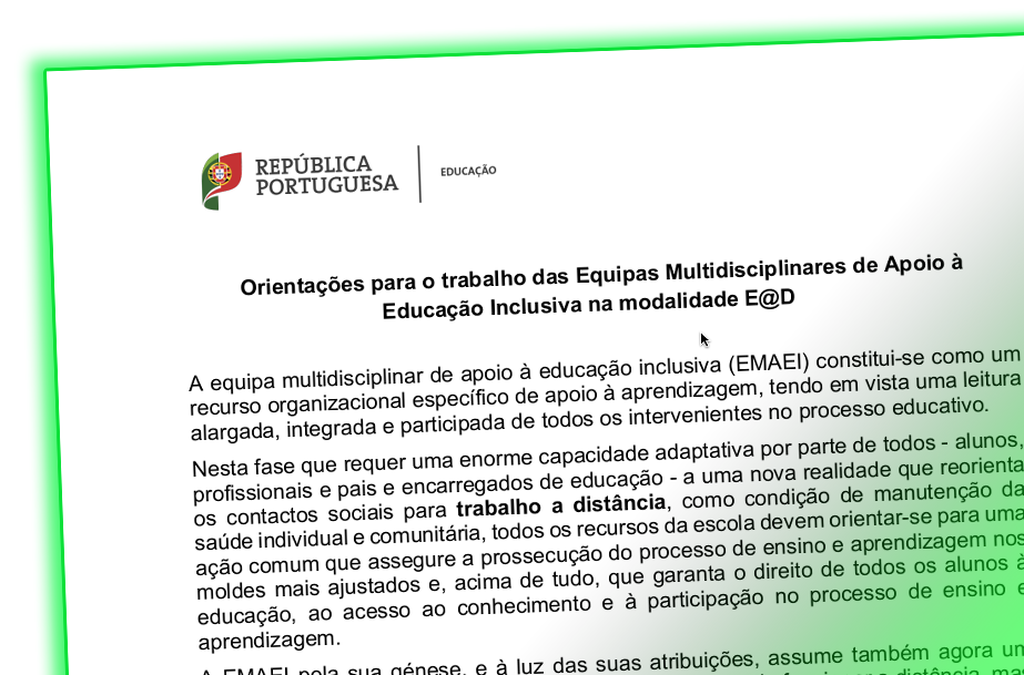 Orientações para o trabalho das Equipas Multidisciplinares de Apoio à Educação Inclusiva na modalidade E@D