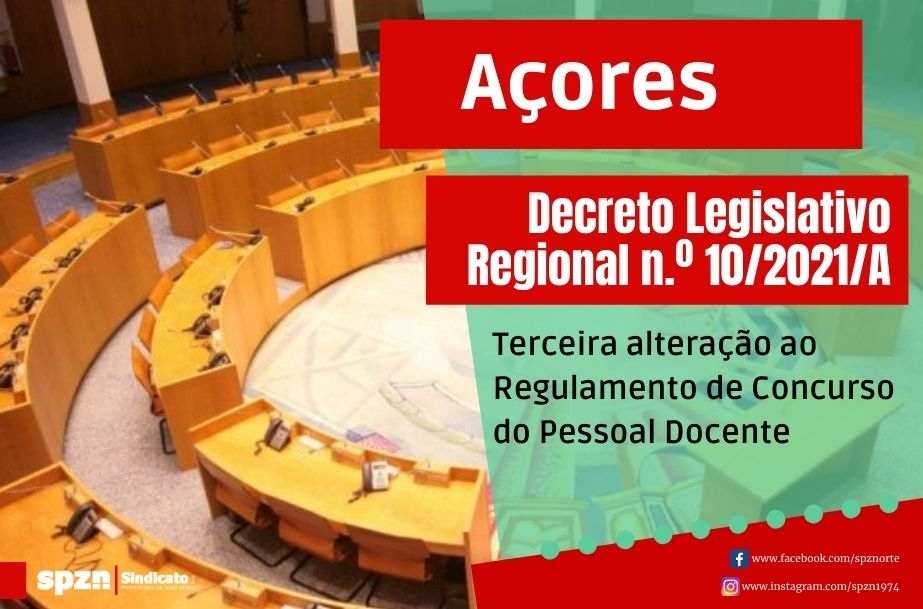 Açores - alteração ao Regulamento de Concurso do Pessoal Docente
