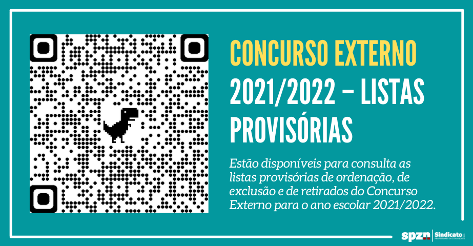 Concurso Externo 2021/2022 – Listas Provisórias
