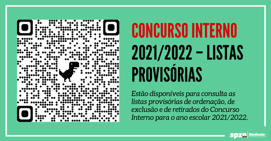 Concurso Interno 2021/2022 – Listas Provisórias