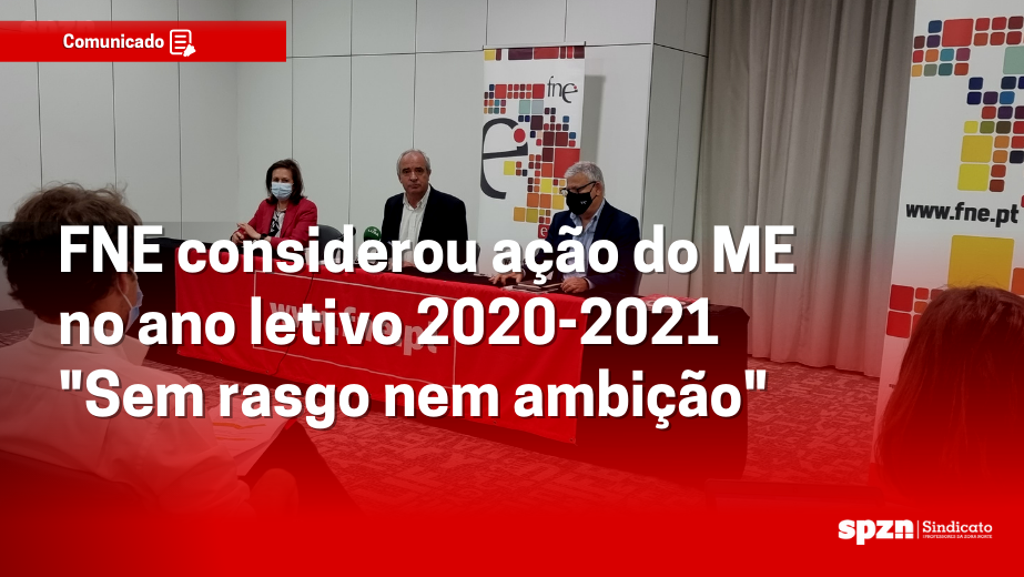 FNE considerou ação do ME no ano letivo 2020-2021 “sem rasgo nem ambição”