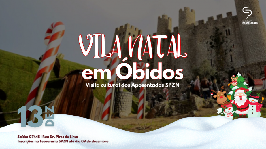 Visita cultural dos Aposentados à Vila Natal em Óbidos