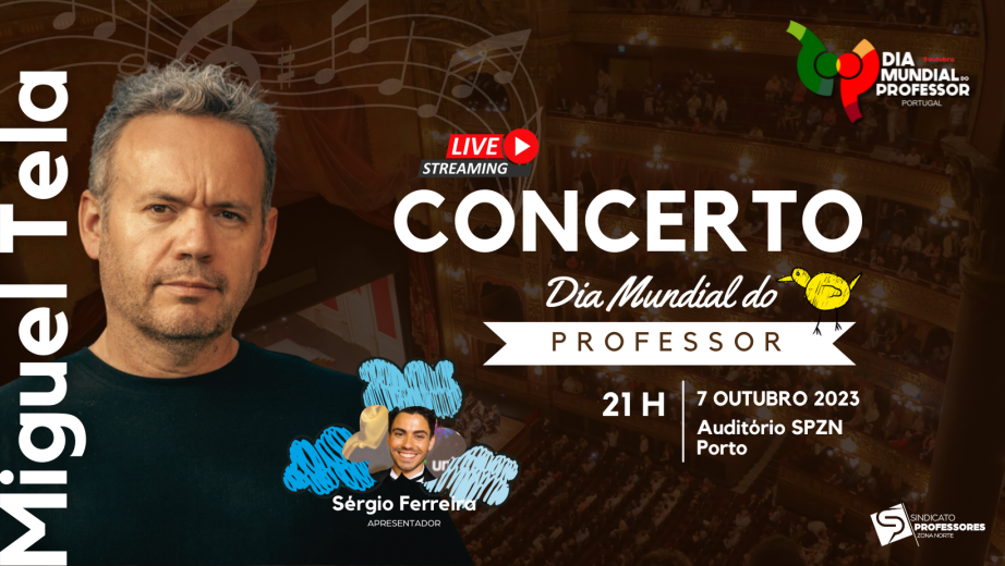 Concerto do Dia Mundial do Professor com Miguel Tela