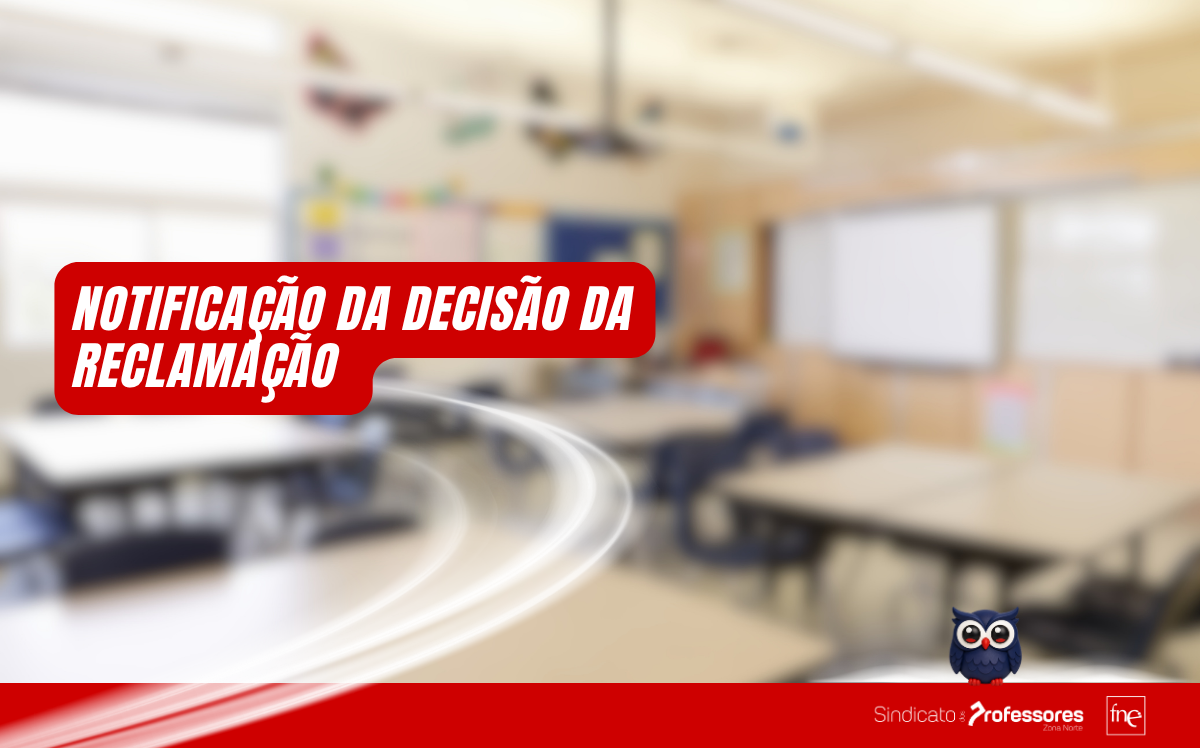 Notificação da decisão da reclamação