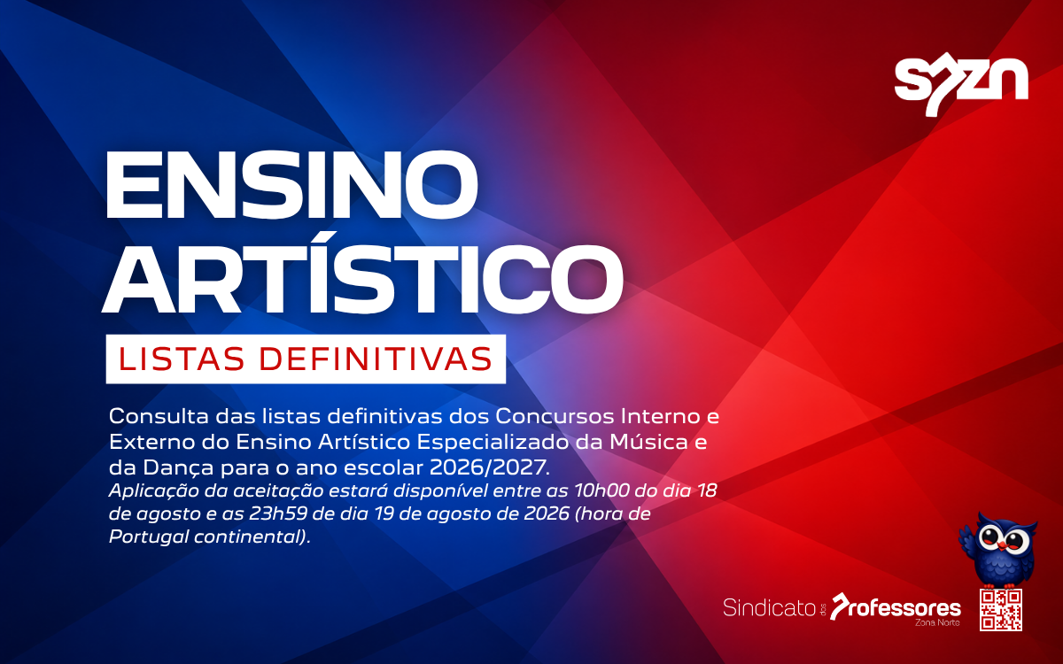 Concursos Ensino Artístico - Listas Definitivas