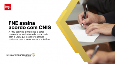 FNE assina acordo com CNIS