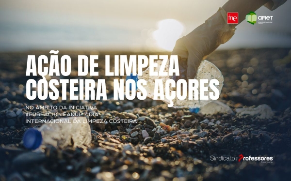 Ação de limpeza costeira nos Açores