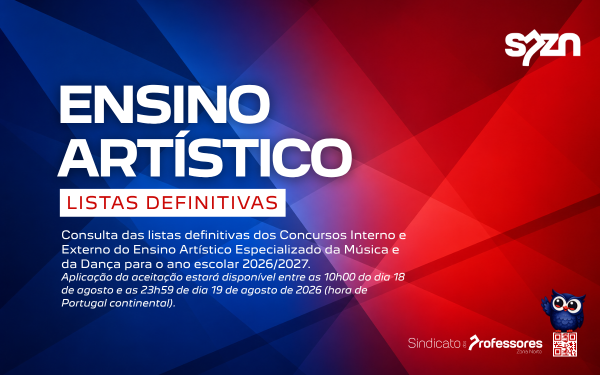 Concursos Ensino Artístico - Listas Definitivas